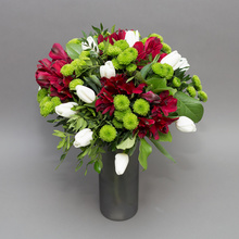 Buchet de vis - cu lalele și alstroemeria