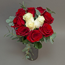 Purple Love - buchet cu hortensie și vanda